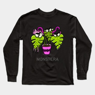 Monstera Monster Plant Long Sleeve T-Shirt